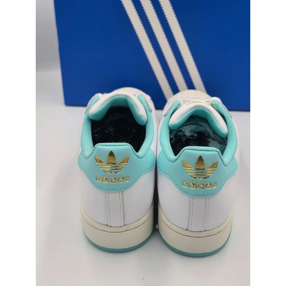 Adidas Superstar Messi White Lucid Pink Flash Aqua JR1979 Men’s 10 New in Box